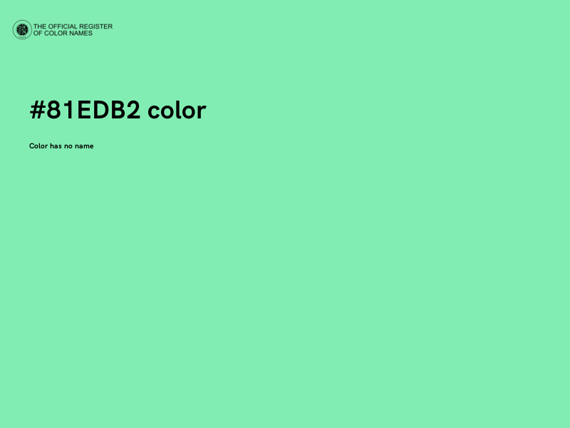 #81EDB2 color image