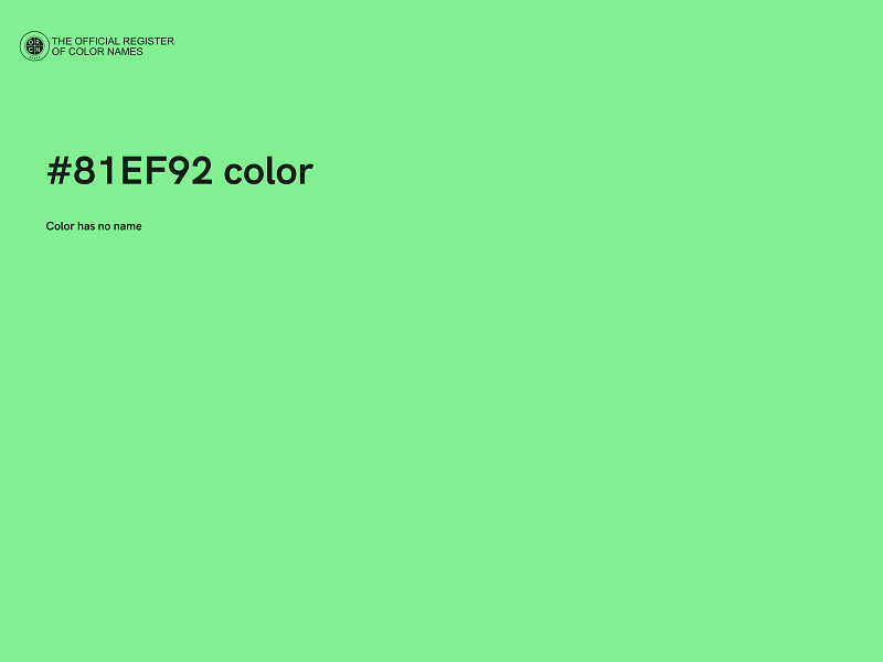 #81EF92 color image