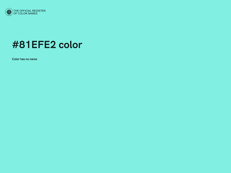 #81EFE2 color image