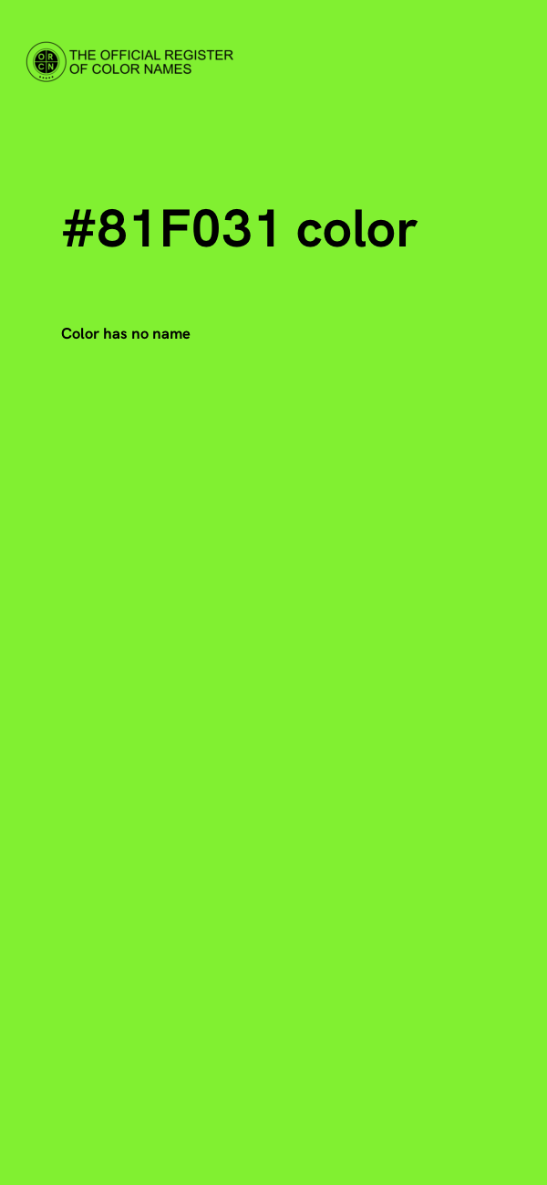 #81F031 color image