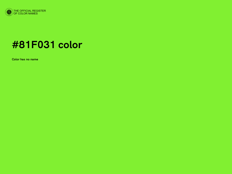 #81F031 color image