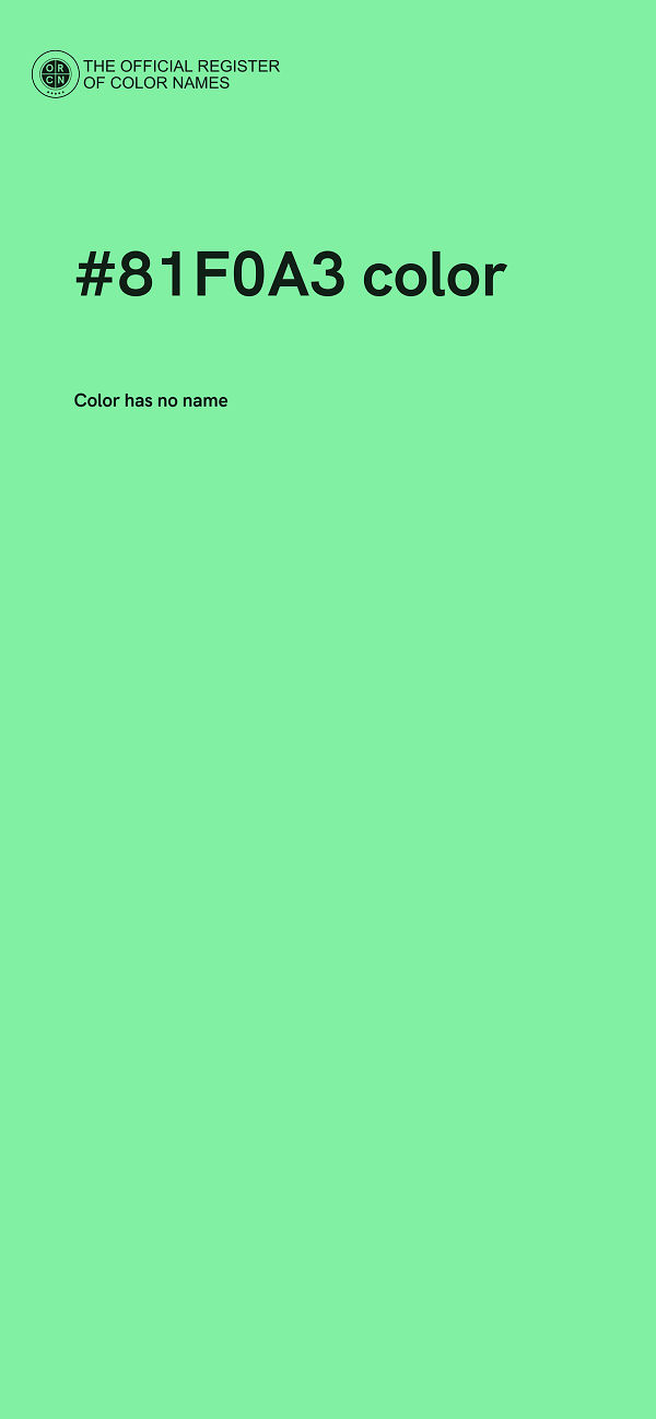 #81F0A3 color image