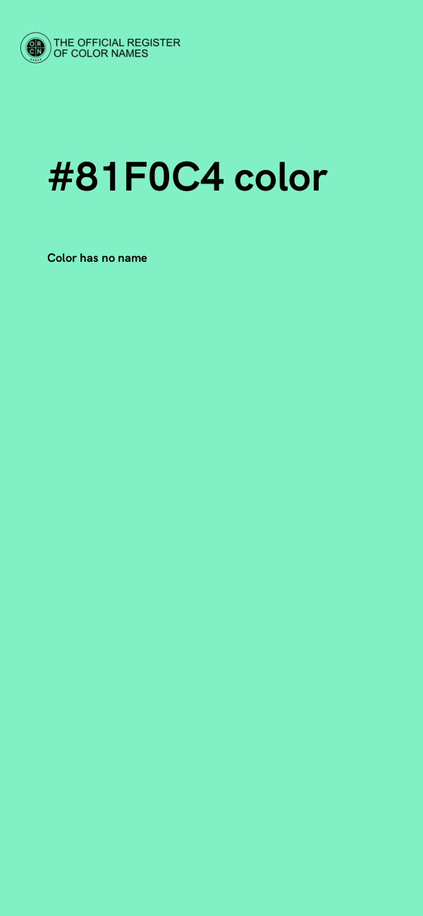 #81F0C4 color image