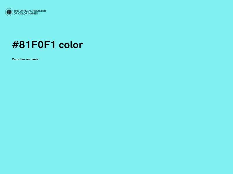 #81F0F1 color image