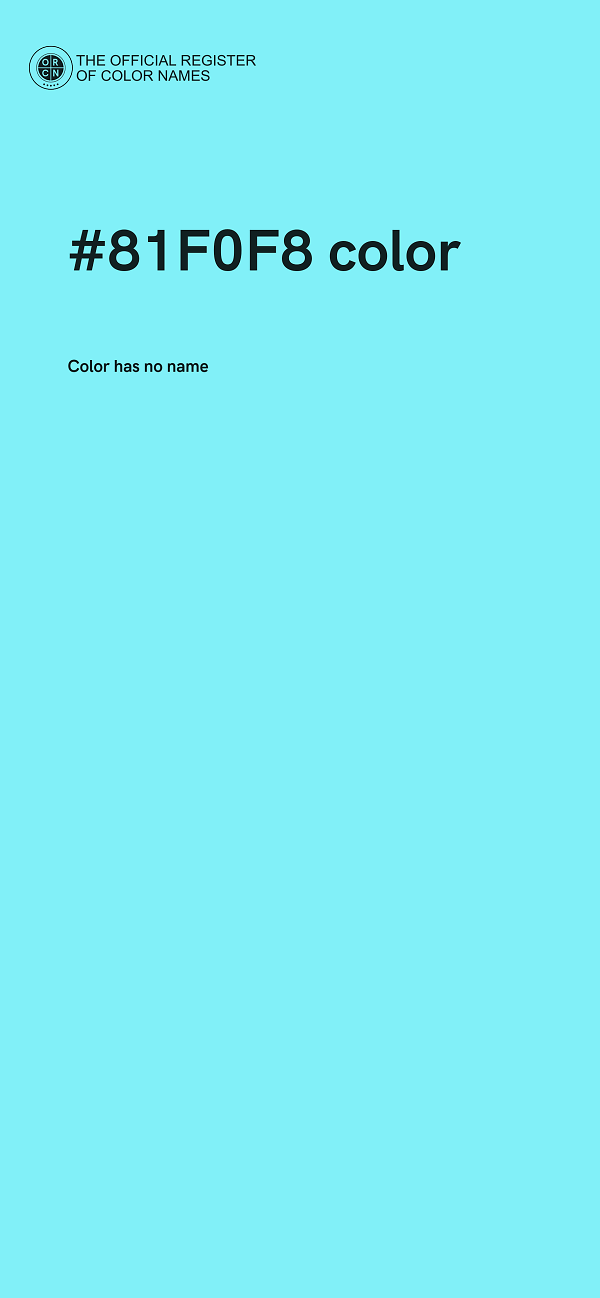 #81F0F8 color image