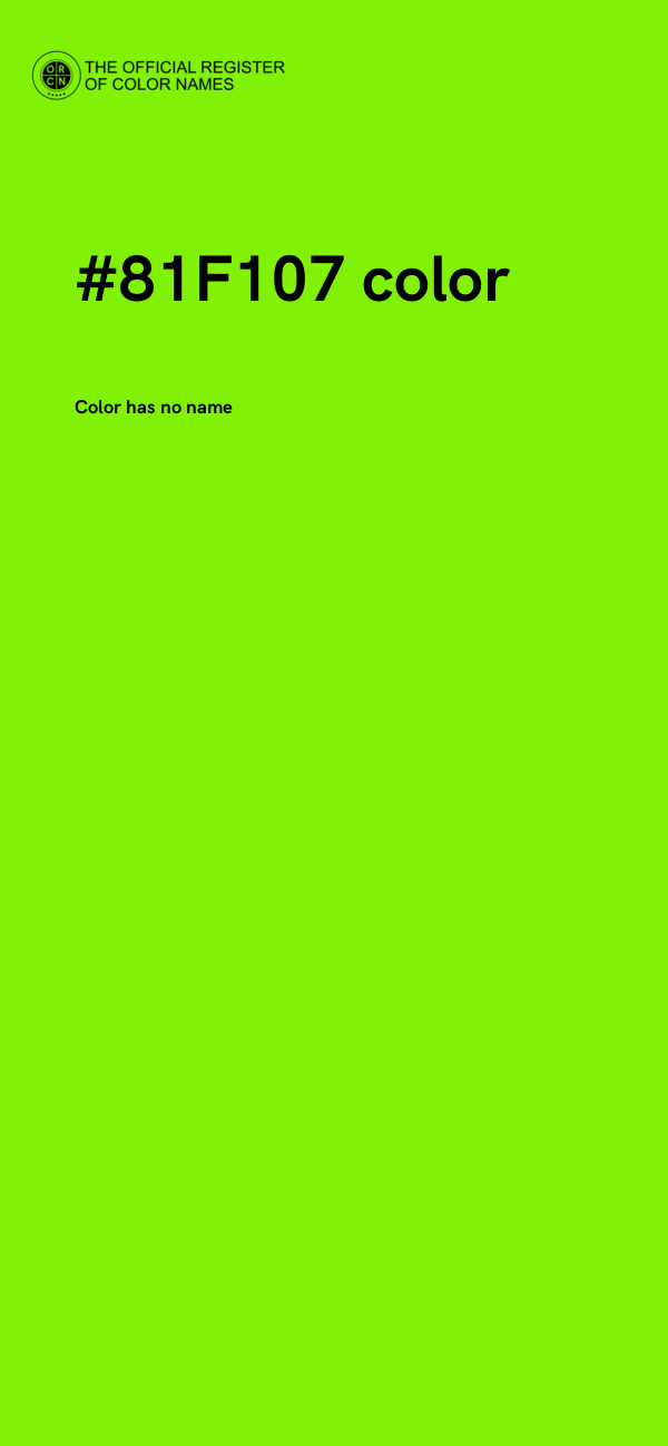 #81F107 color image
