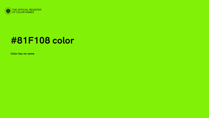 #81F108 color image