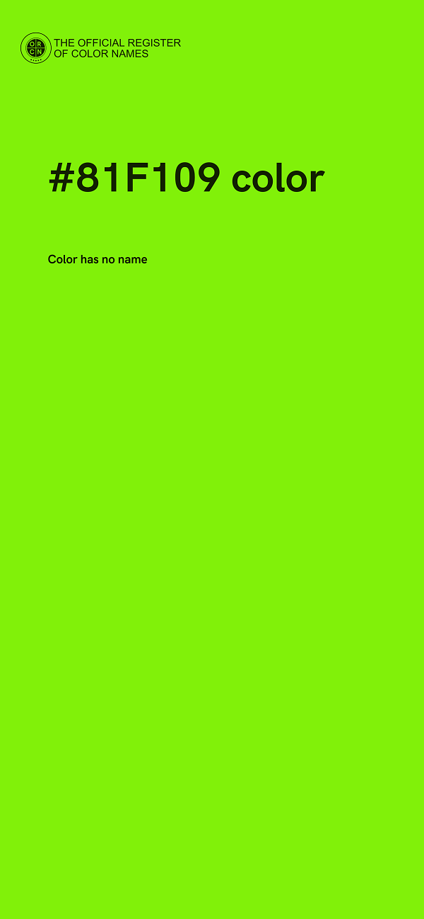 #81F109 color image