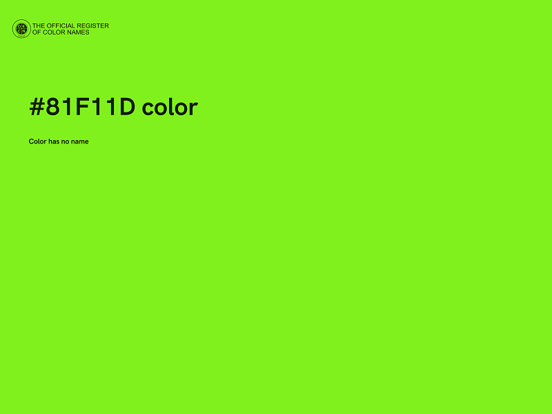 #81F11D color image