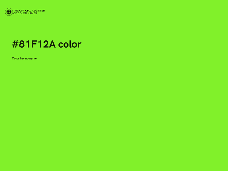 #81F12A color image