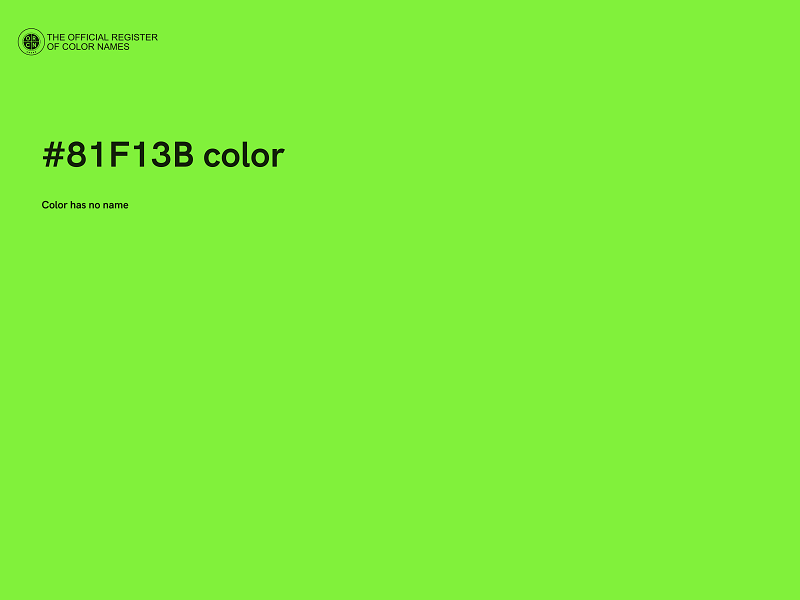#81F13B color image