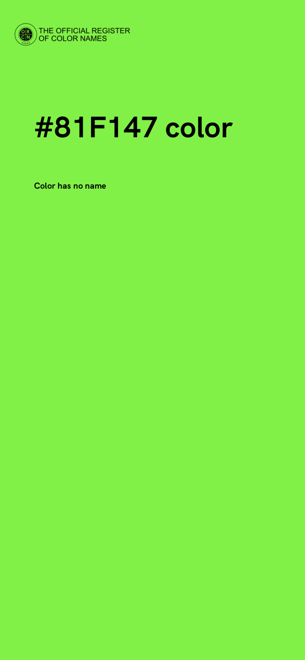 #81F147 color image