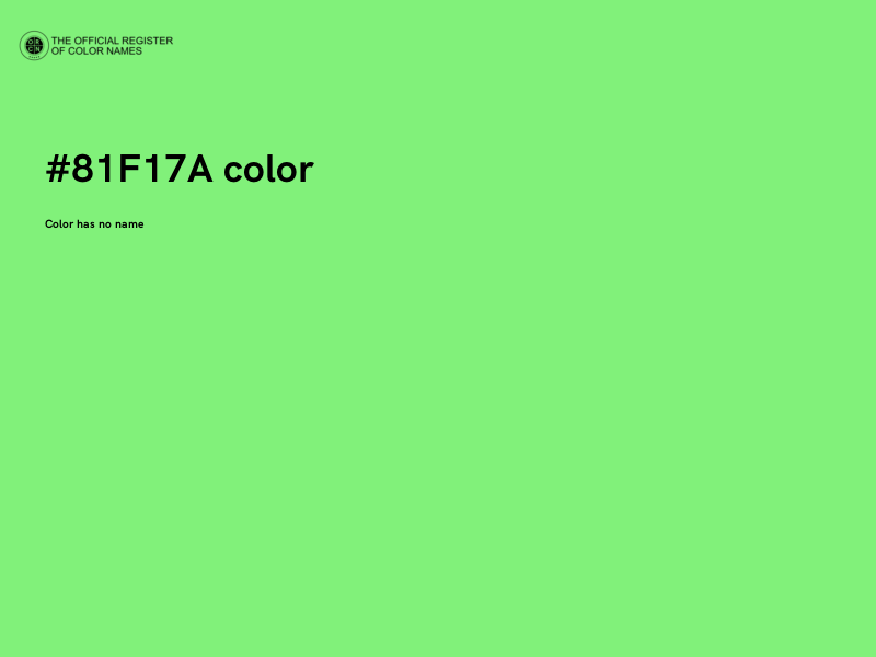 #81F17A color image