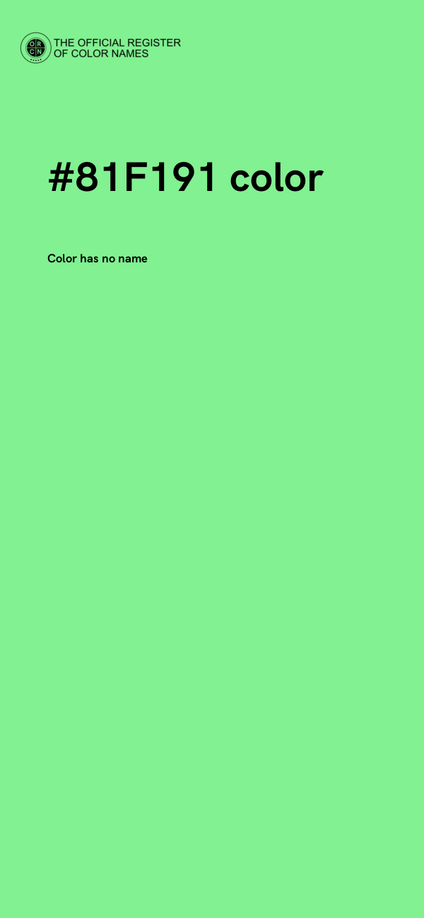 #81F191 color image