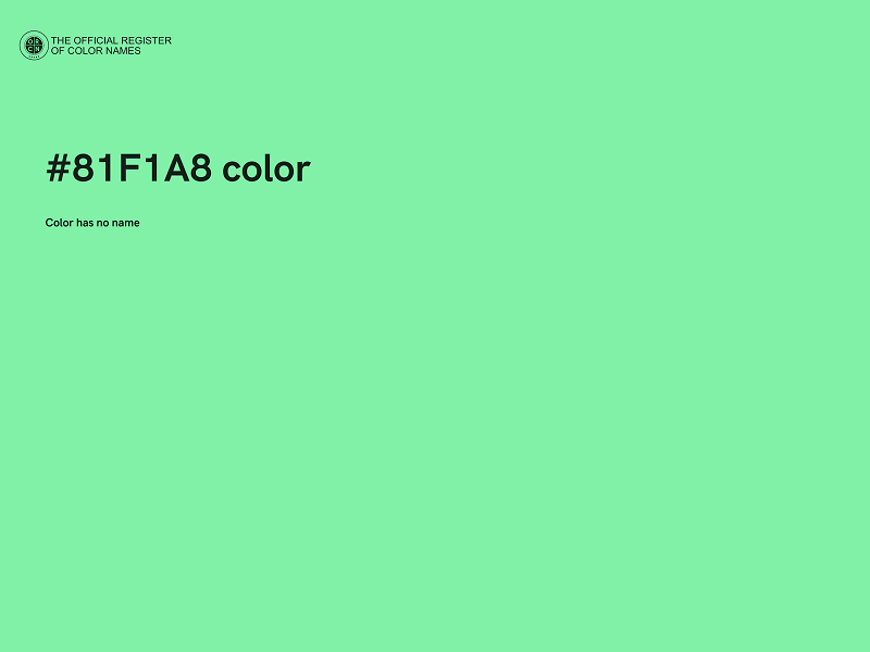 #81F1A8 color image