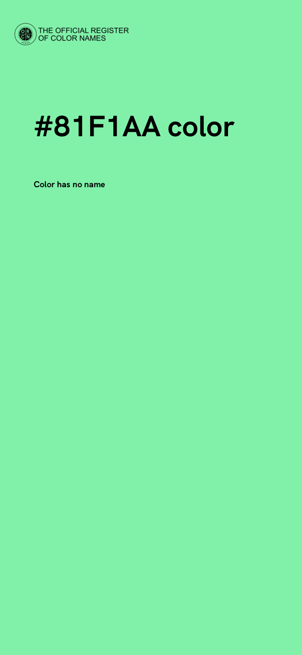 #81F1AA color image