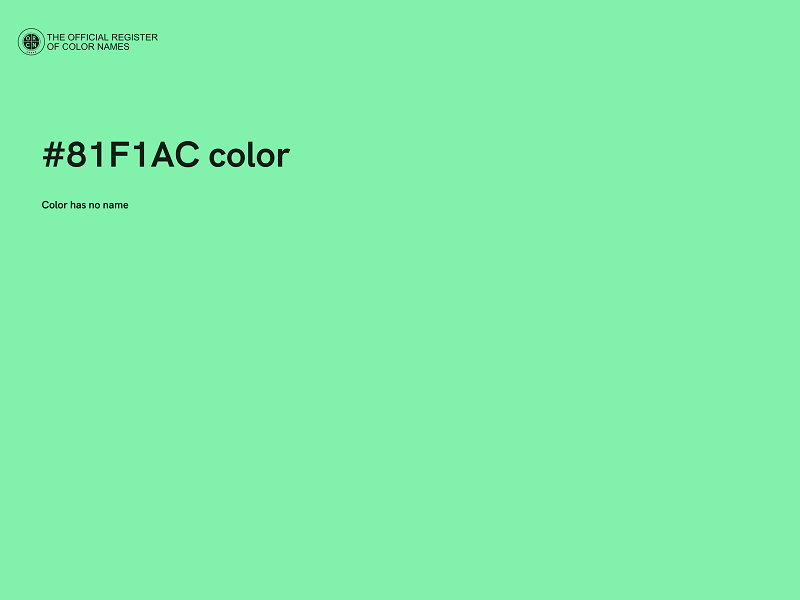 #81F1AC color image