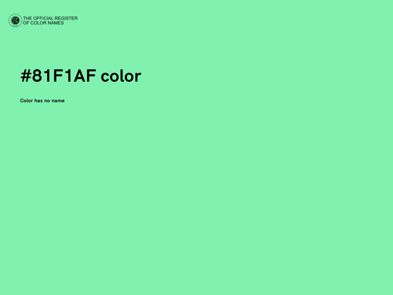 #81F1AF color image