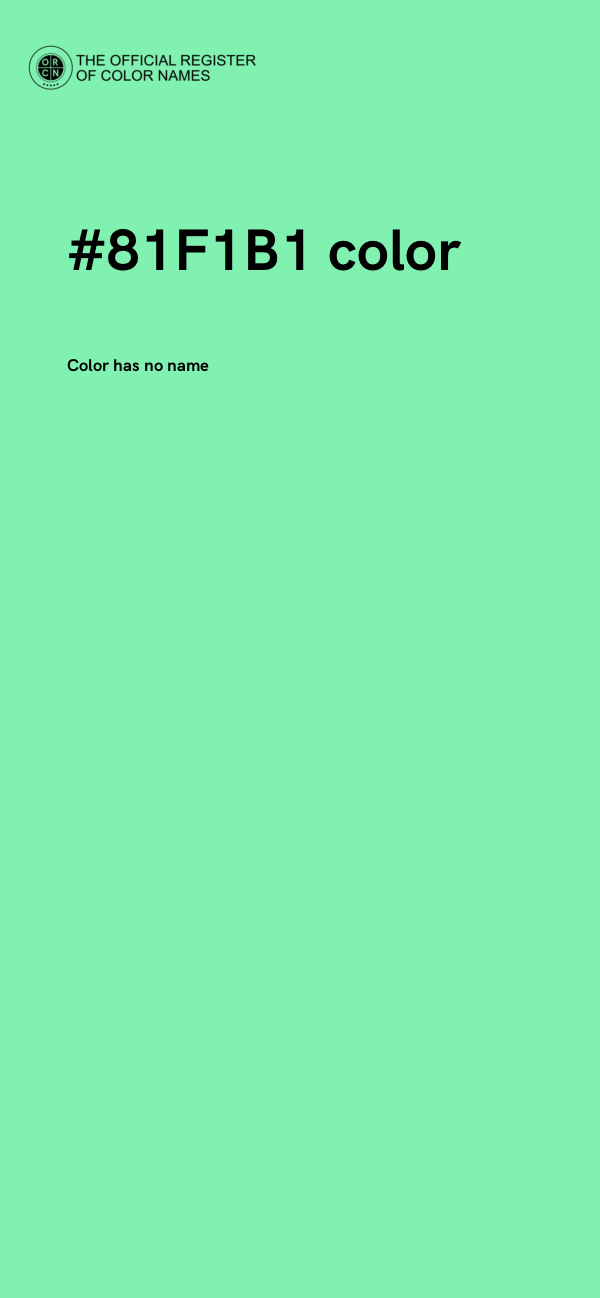 #81F1B1 color image