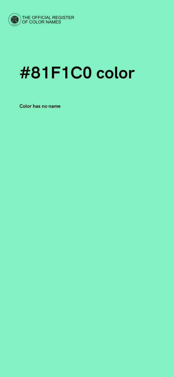 #81F1C0 color image