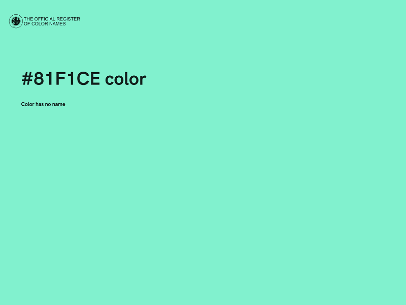 #81F1CE color image