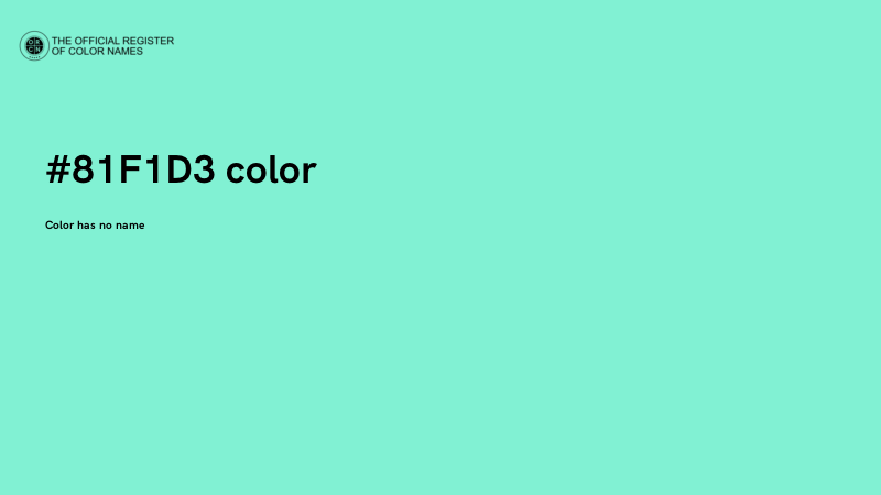 #81F1D3 color image