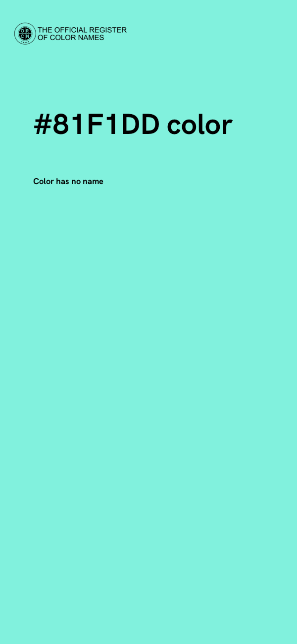 #81F1DD color image