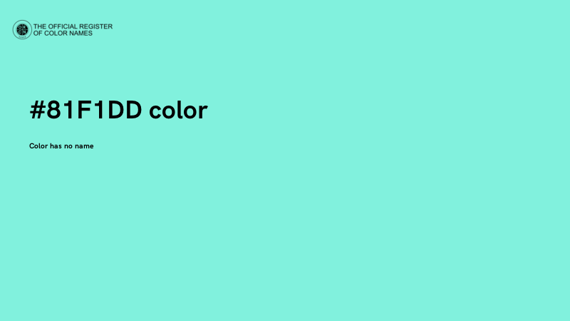#81F1DD color image