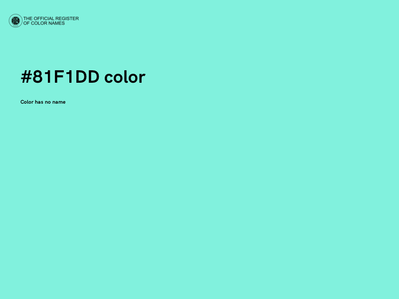 #81F1DD color image