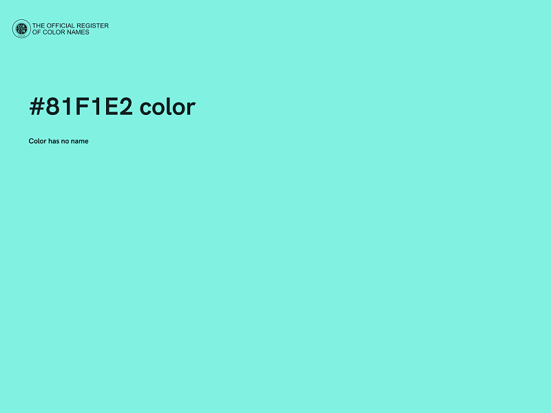 #81F1E2 color image