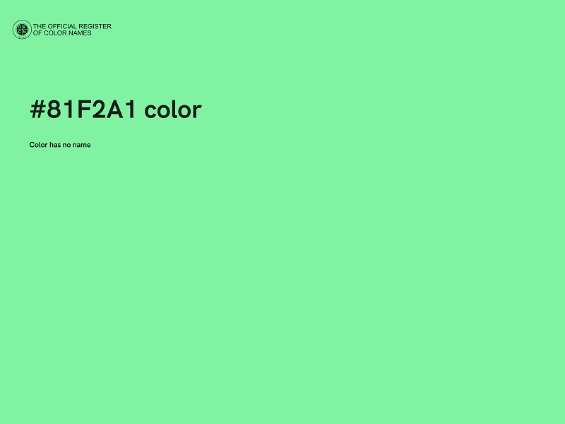 #81F2A1 color image