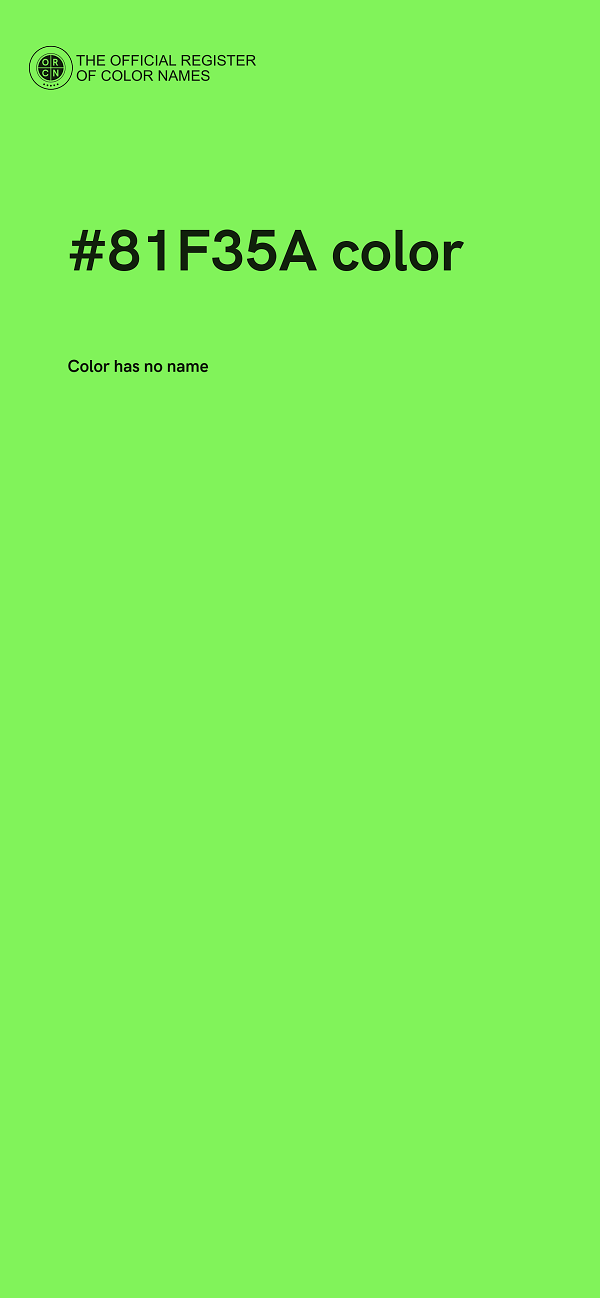 #81F35A color image
