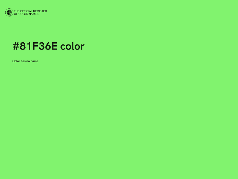 #81F36E color image