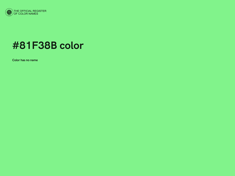 #81F38B color image