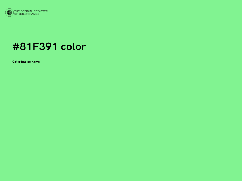 #81F391 color image