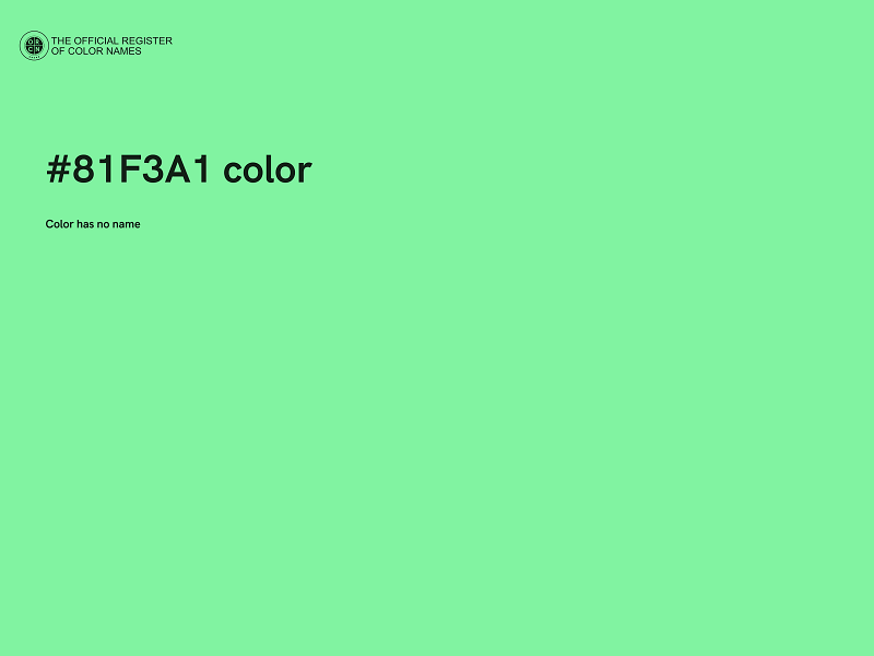 #81F3A1 color image