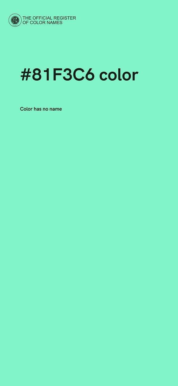 #81F3C6 color image