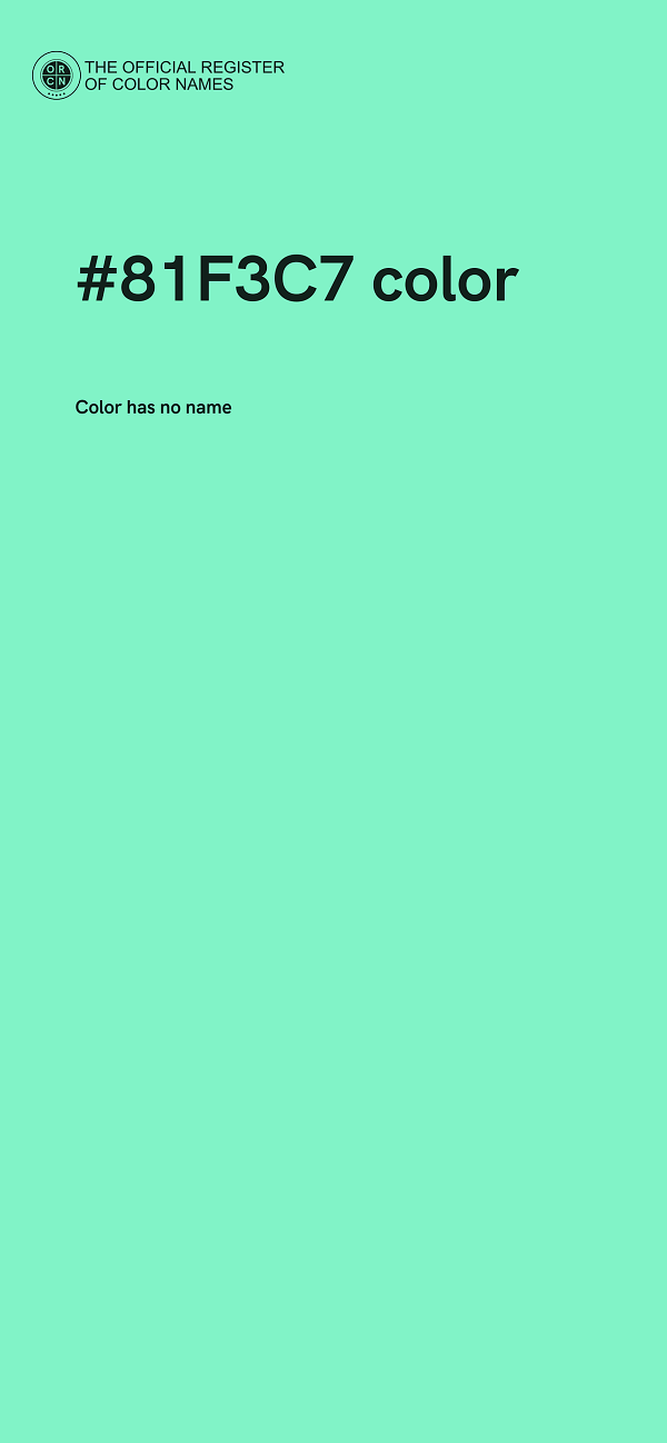 #81F3C7 color image
