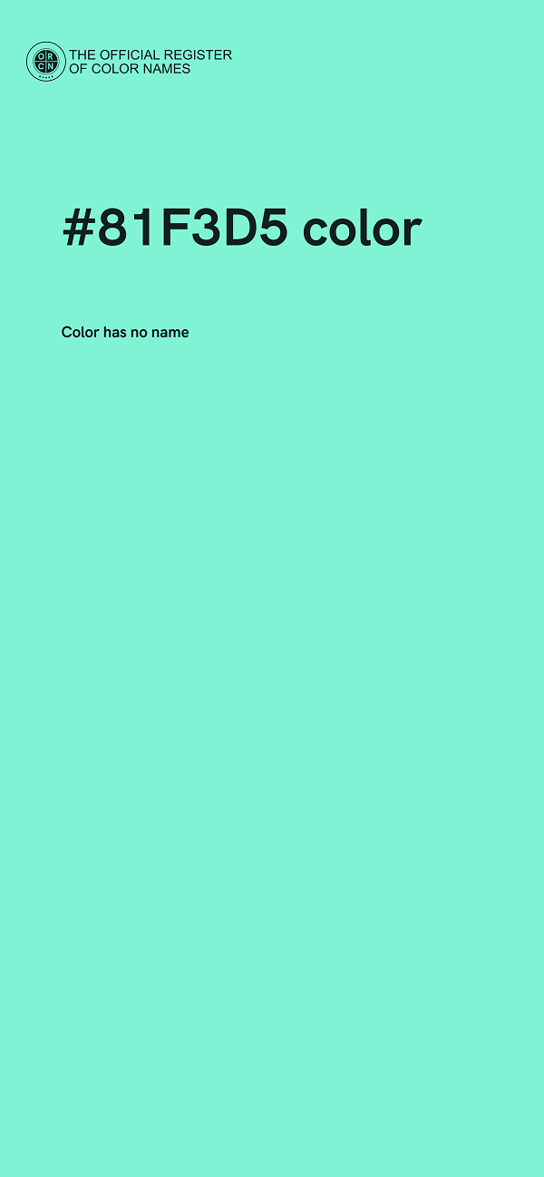 #81F3D5 color image