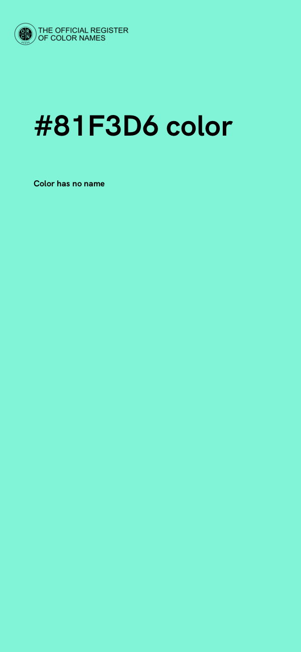 #81F3D6 color image