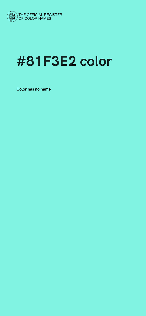 #81F3E2 color image