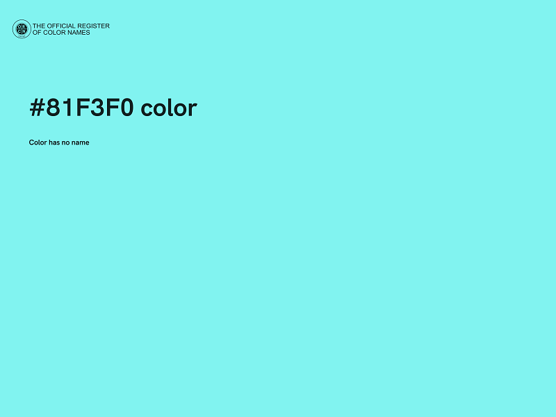 #81F3F0 color image