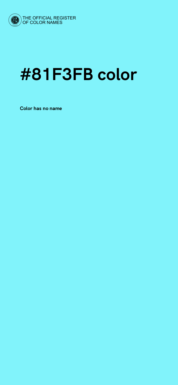 #81F3FB color image