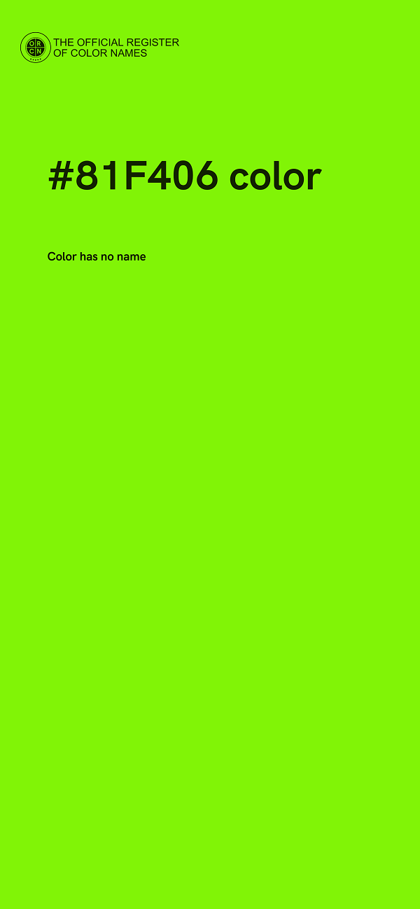 #81F406 color image