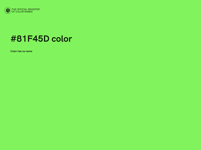 #81F45D color image