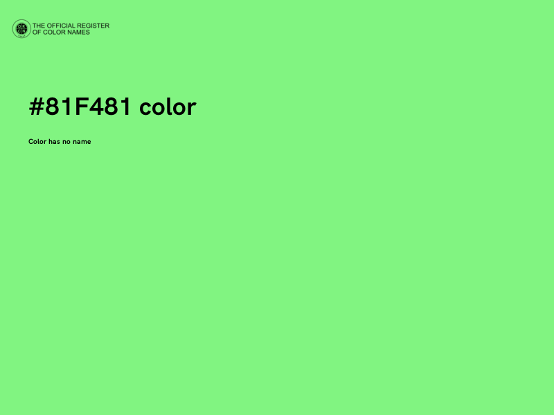 #81F481 color image