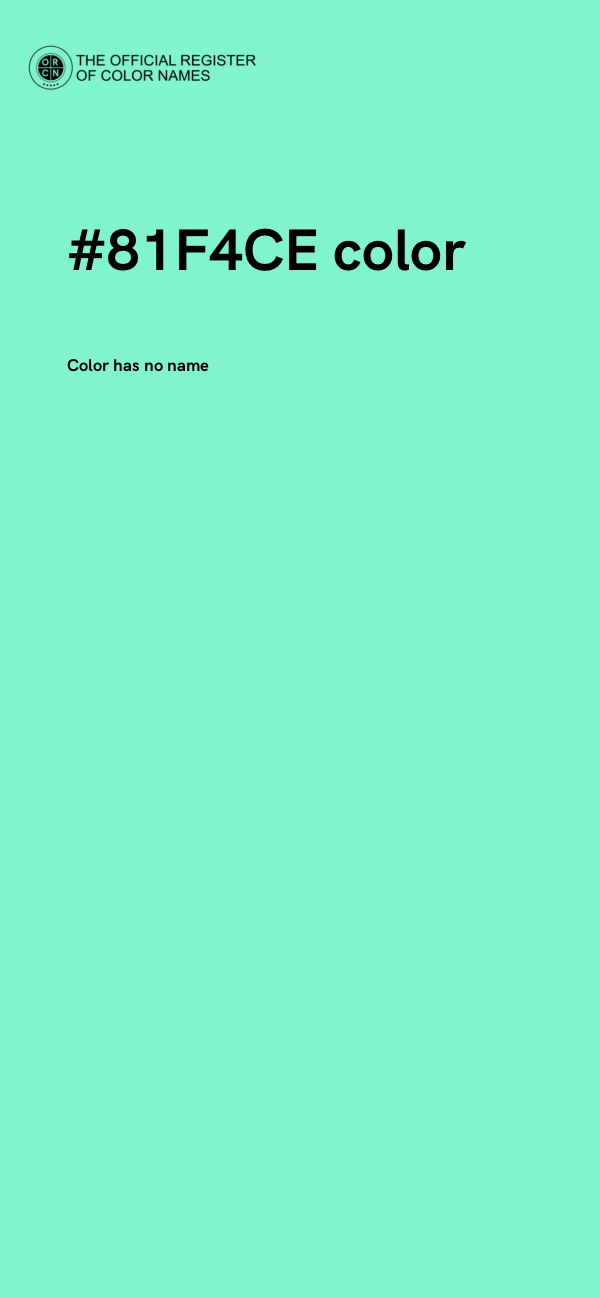 #81F4CE color image