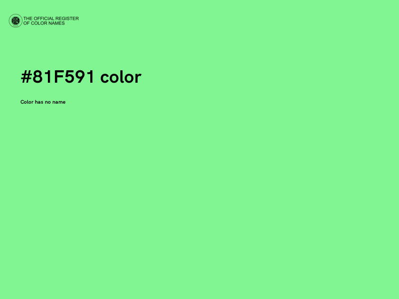 #81F591 color image