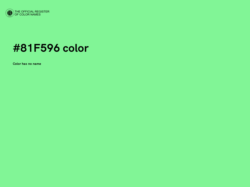 #81F596 color image