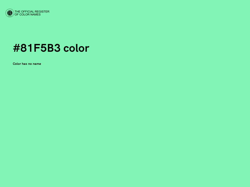 #81F5B3 color image